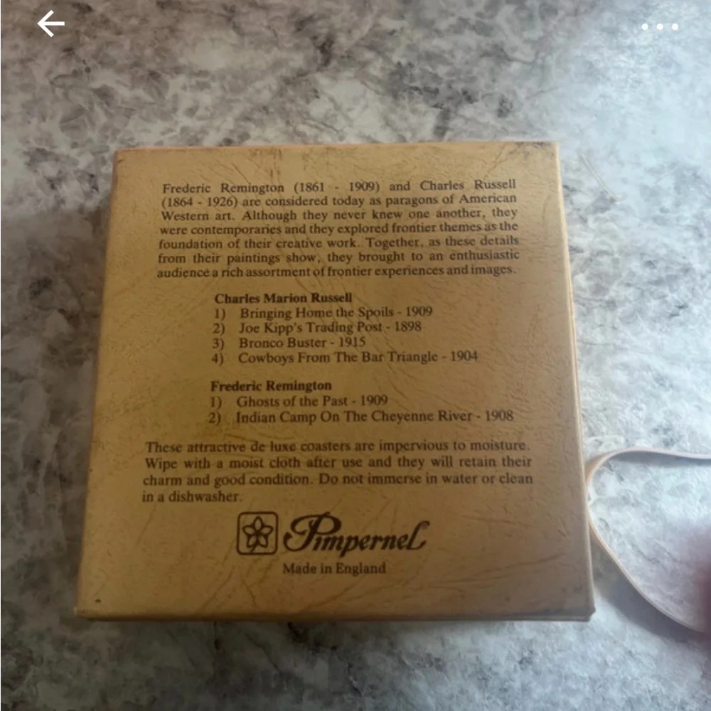 Set of Pimpernal coasters Horse-Themed